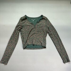 Abercrombie Green Long Sleeve